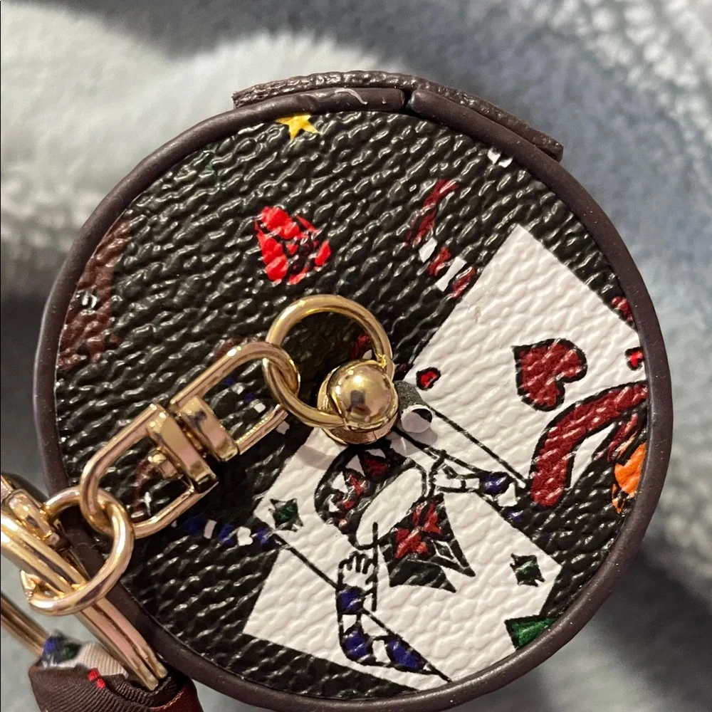 Vogue New Famous Bag Charm “Vintage Circus “Mini Scarf Barrel -zipper